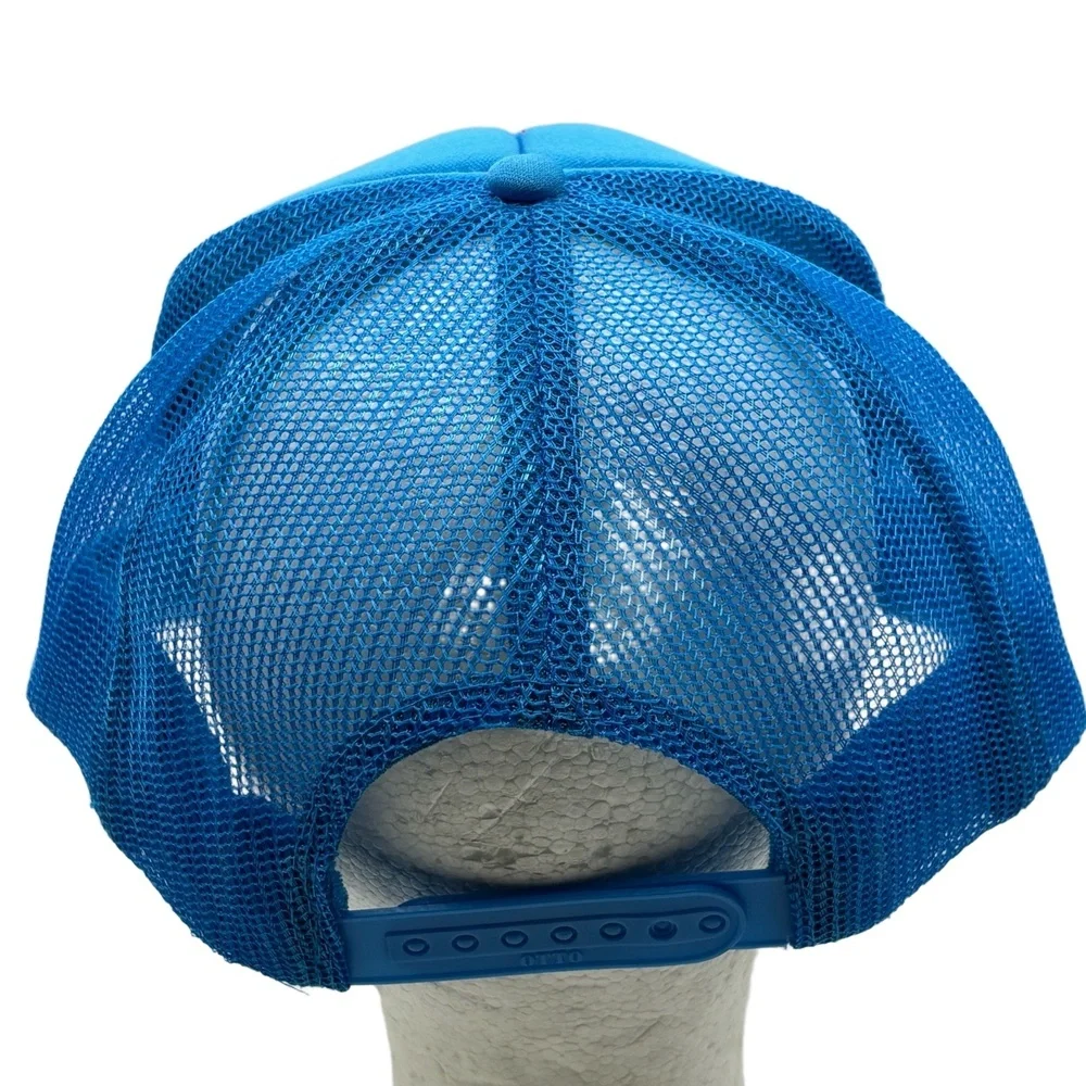 Beach Babies Take Me to the Beach Trucker Hat Blue Yellow Foam Mesh Snapback